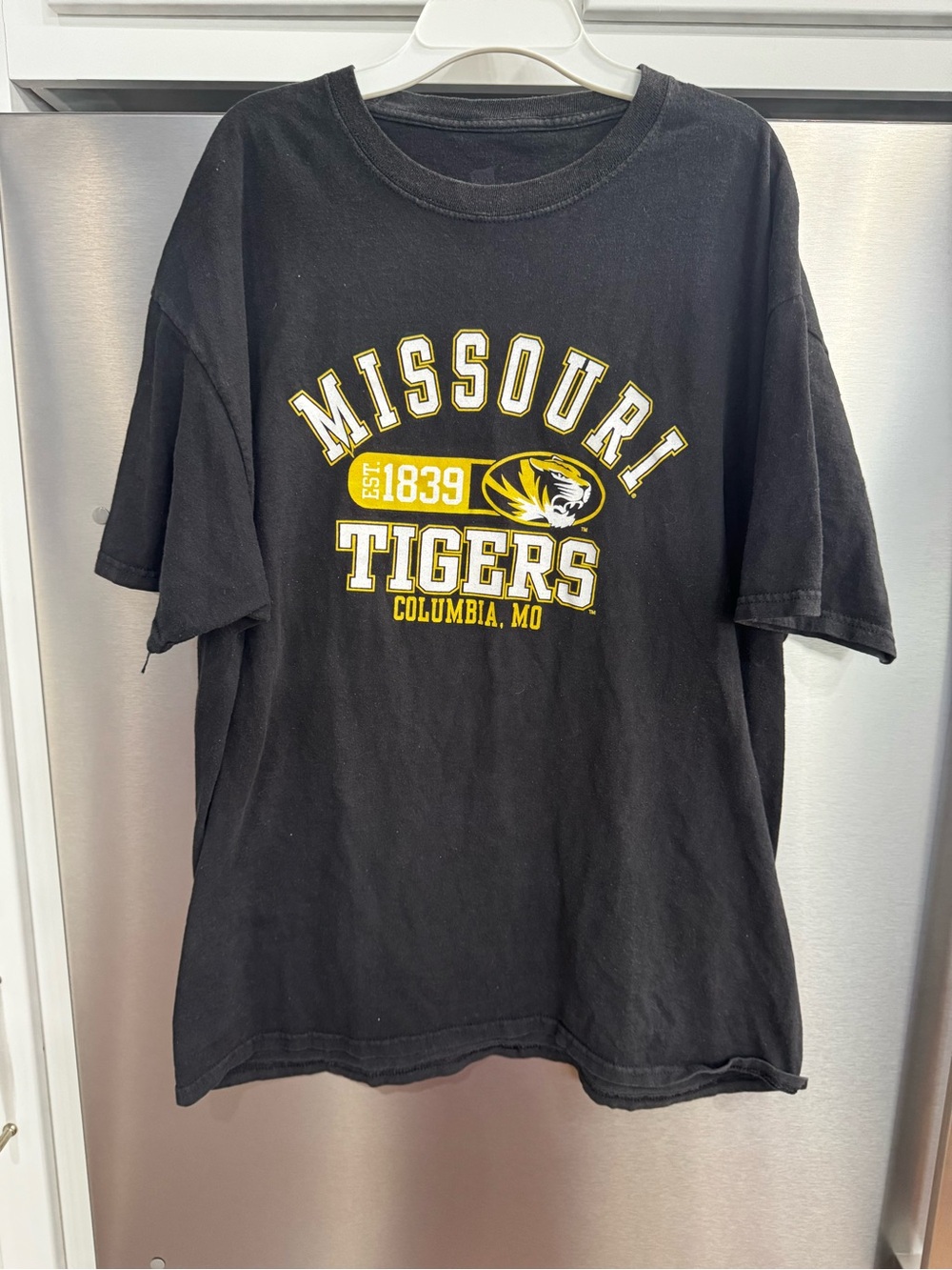 Source Unknown Black Missouri Tigers Graphic Tee with Yellow Accents